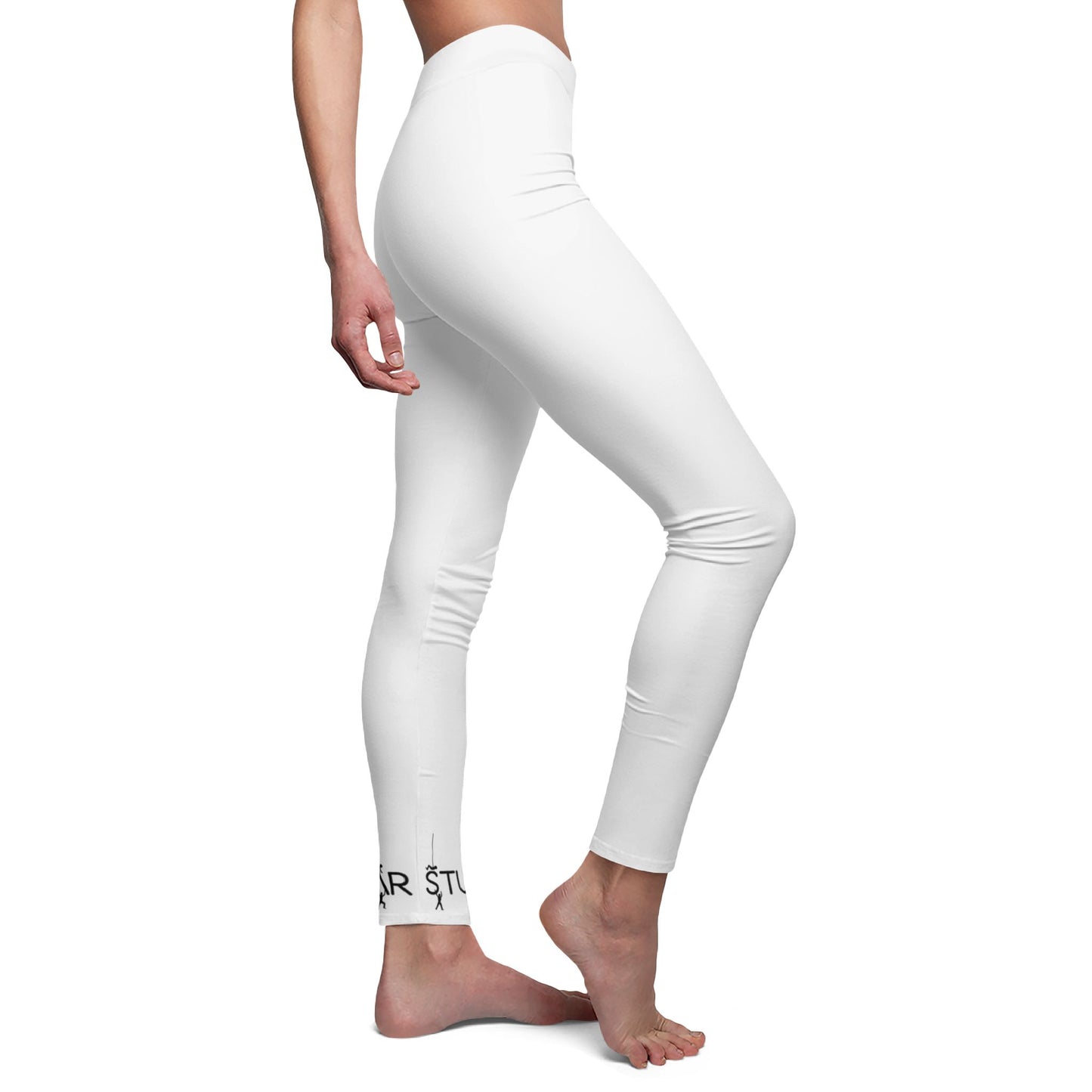 Women's Mid-rise Casual Stunt Wear Leggings (AOP) - Stunt Wear